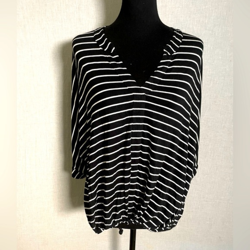 Anthropologie Akemi + Kin Womens Striped Blouse-‎ Small